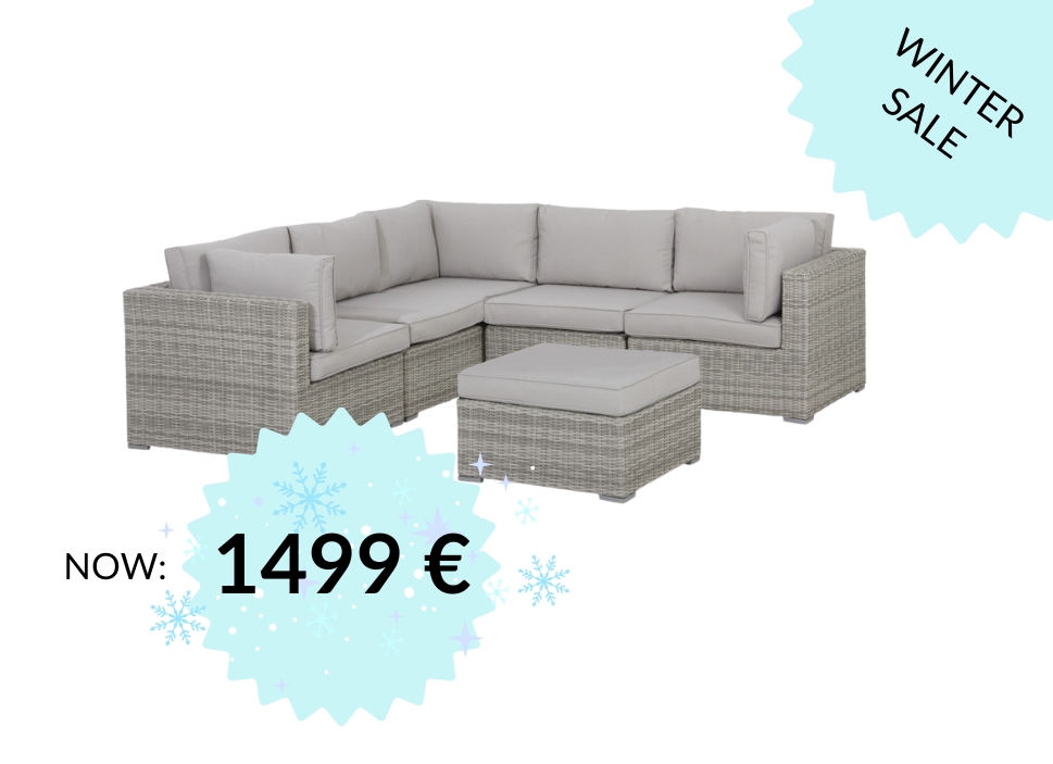 Mijas Garden Furniture Set – w/ Coin Chairs BEIGE